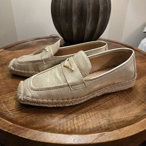 Vince Camuto Gold Loafers
